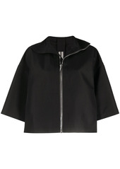 Rick Owens zip-up oversized cropped jacket
