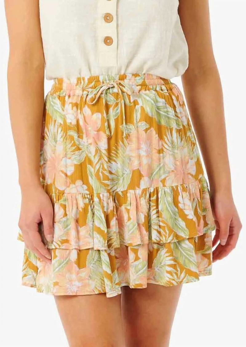 Rip Curl Always Summer Mini Skirt In Gold