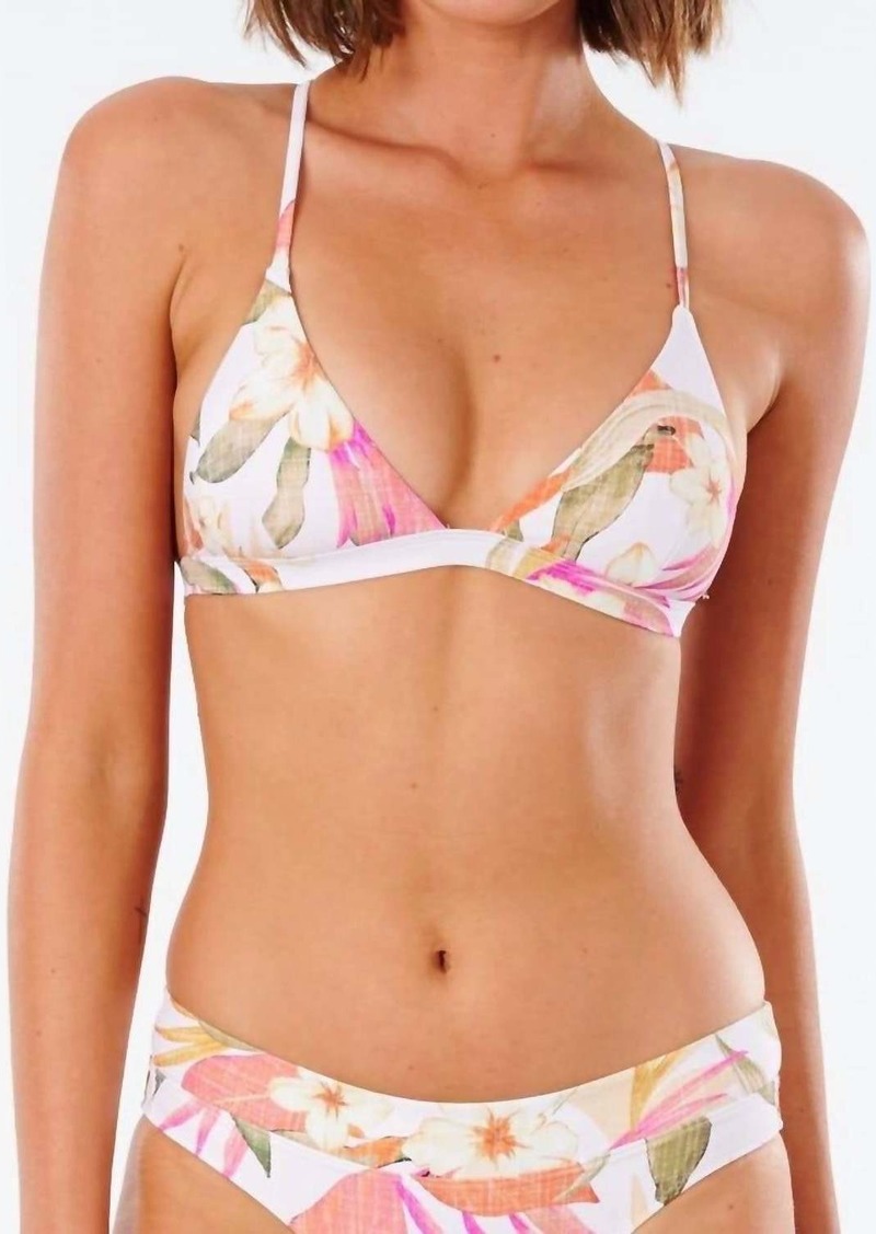 Rip Curl North Shore Cross Back Tri In Light Pink