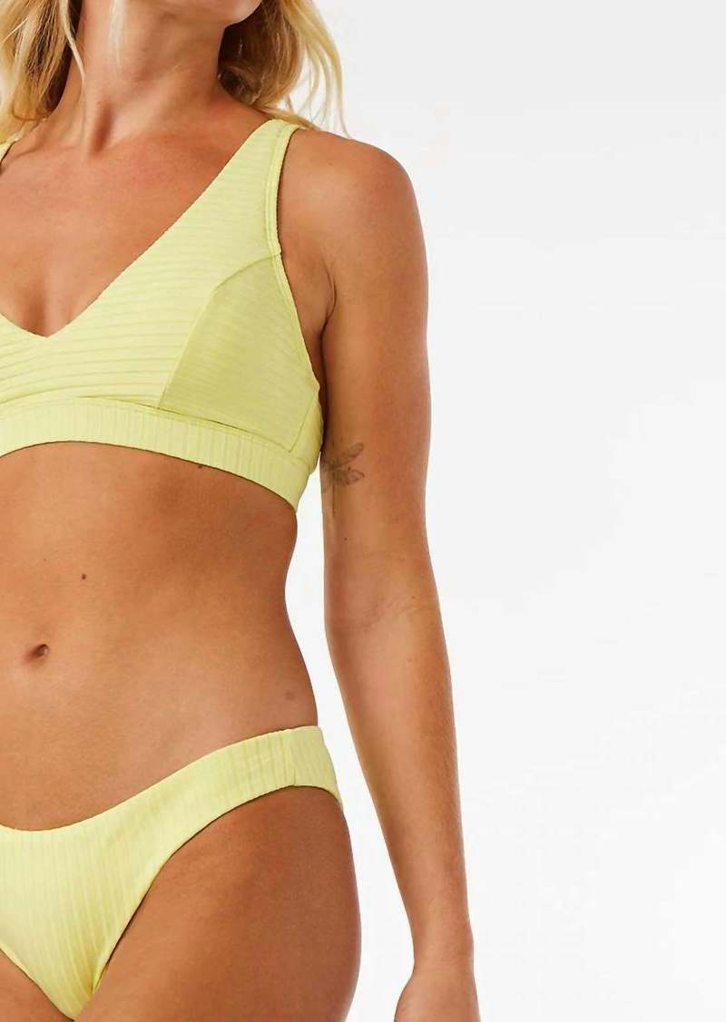 Rip Curl Premium Surf Cheeky Bottom In Yellow