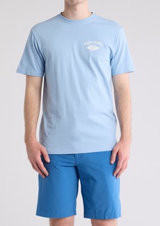 Rip Curl Alignment Cotton Graphic T-Shirt in Powder Blue at Nordstrom Rack