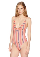 Rip Curl Women's Standard Sedona Cheeky One Piece Swimsuit red/red XS