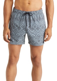 Rip Curl Party Pack Volley Swim Trunks in Mineral Blue at Nordstrom Rack