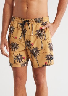 Rip Curl Party Volley Swim Shorts in Mustard at Nordstrom Rack