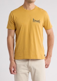 Rip Curl Rayzed & Hazed Cotton Graphic T-Shirt in Mustard at Nordstrom Rack