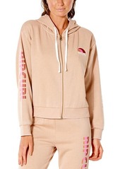 Rip Curl Wave Shapers Cotton Blend Logo Zip Hoodie in Nude at Nordstrom