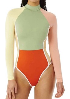 Rip Curl Trippin Ls Surf Suit In Multico