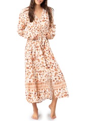 Rip Curl Desert Dawn Floral Long Sleeve Maxi Dress in Cream at Nordstrom