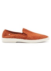 Rivieras Classic perforated-suede loafers