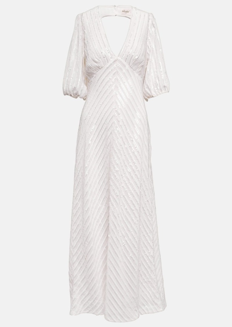 Rixo Bridal Steph sequined maxi dress