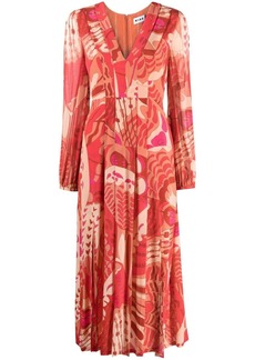 RIXO Camellia midi dress