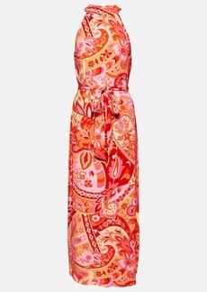 Rixo Celeste printed crêpe de chine midi dress