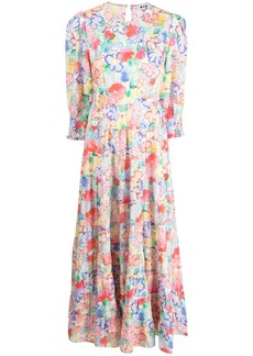 RIXO Kristen floral-print cotton dress