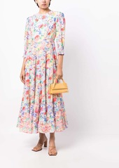 RIXO Kristen floral-print cotton dress