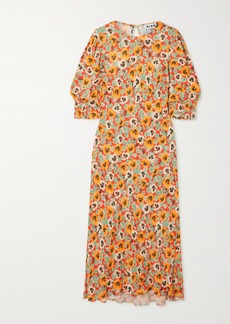 RIXO Jess Floral-print Crepe Midi Dress