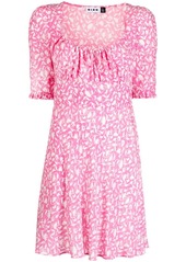 RIXO Lilita botanic-print silk dress