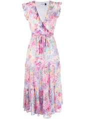 RIXO Minnie floral wrap dress