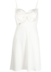 RIXO oversize bow-detail short dress