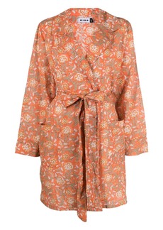 RIXO Reina floral-print cotton robe