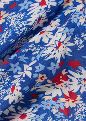 RIXO - Bridgette floral-print georgette blouse - Blue - UK 6