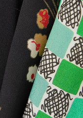 RIXO - Carole printed patchwork-effect silk-crepe midi wrap dress - Green - UK 6