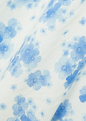 RIXO - Ronan floral-print linen-blend mini dress - Blue - UK 18