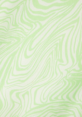 RIXO - Maeve printed crepe midi dress - Green - UK 10