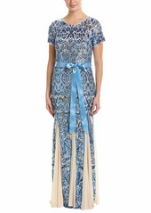 R&M Richards Women's Cant take My Eyes Off of You Dress  Ice Blue  
