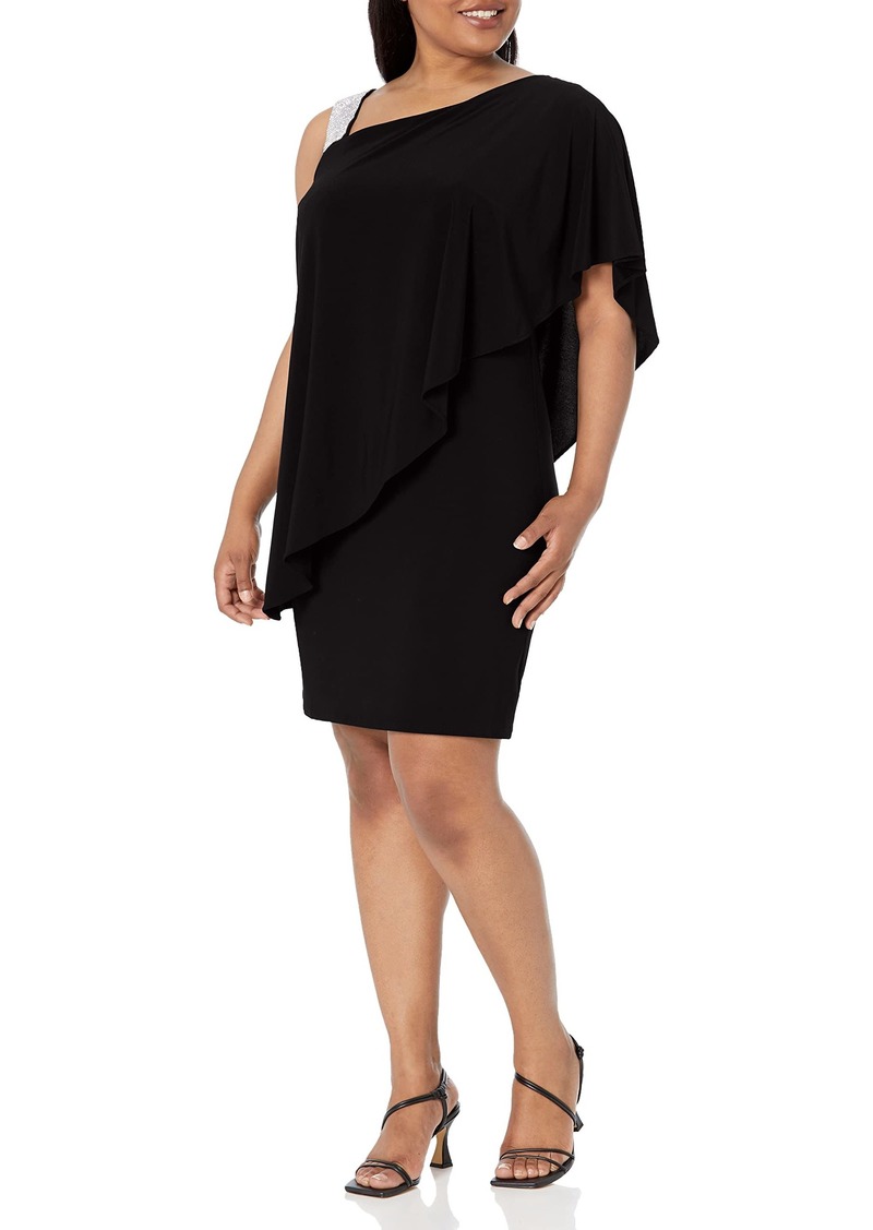 R&M Richards Women's Asymmetric Cocktail Dress