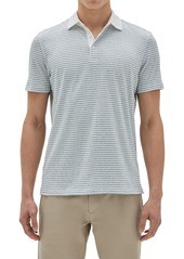 Robert Barakett Elridge Stripe Cotton Polo in Teal at Nordstrom Rack