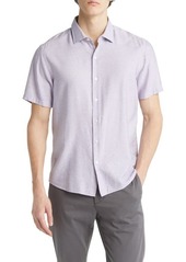 Robert Barakett Ryerson Stripe Short Sleeve Button-Up Shirt