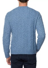 Robert Graham Anson V-Neck Cable-Knit Sweater