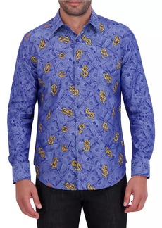 Robert Graham Bankroll Jacquard Button-Front Shirt