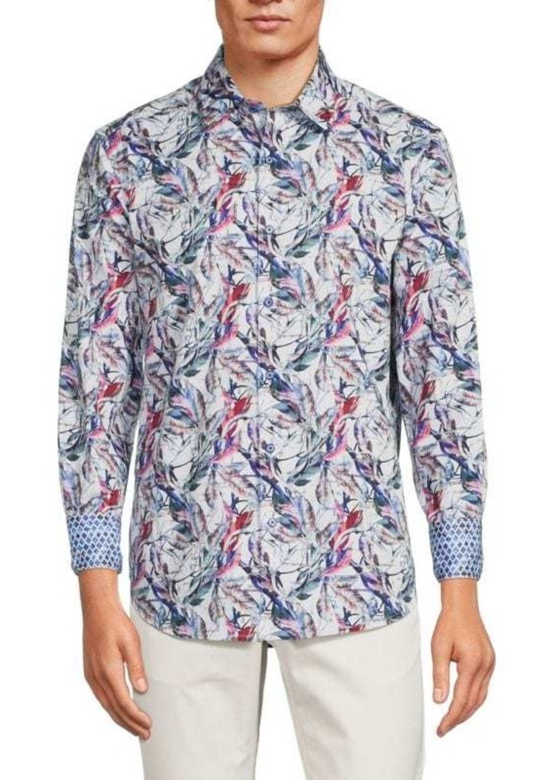 Robert Graham Bryce Classic Fit Leaf Print Shirt