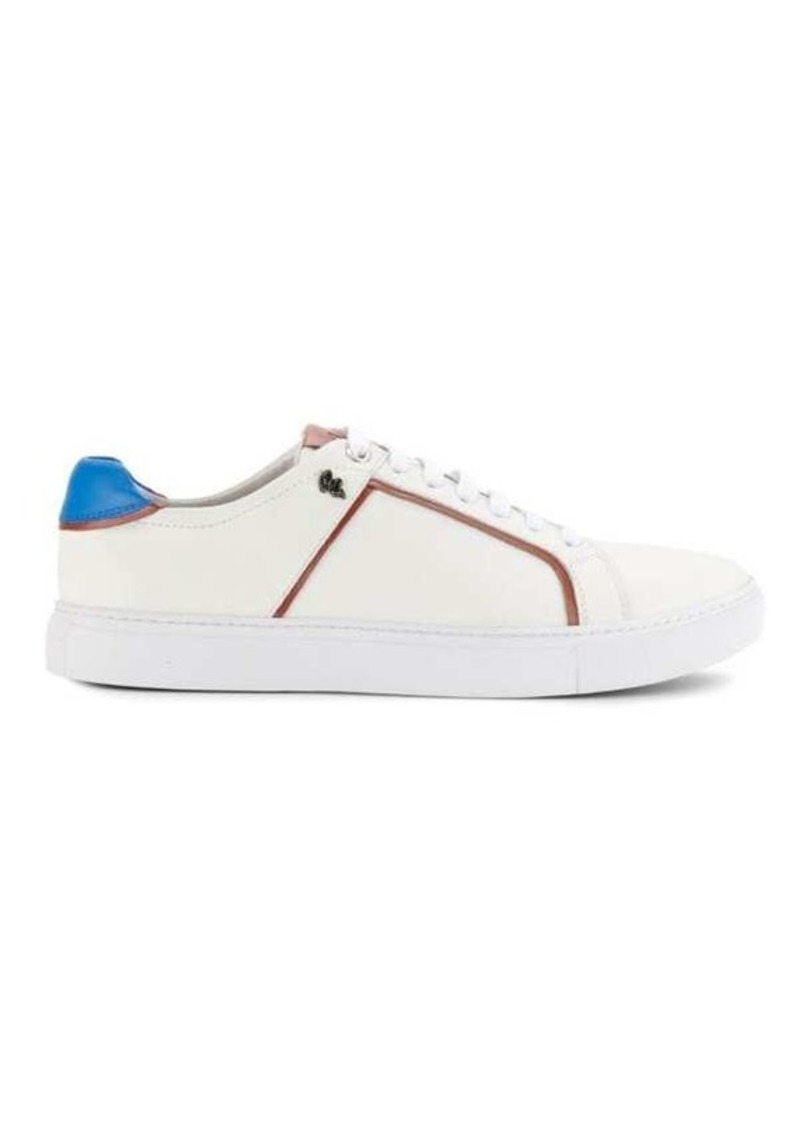 Robert Graham Calder Leather Low Top Sneakers