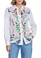 Robert Graham Carrie Floral Paisley Cotton Shirt