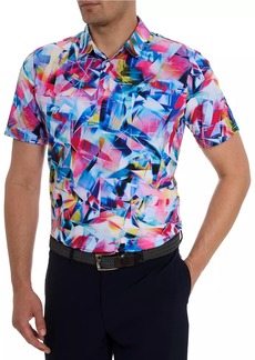Robert Graham Color Up Abstract Polo Shirt