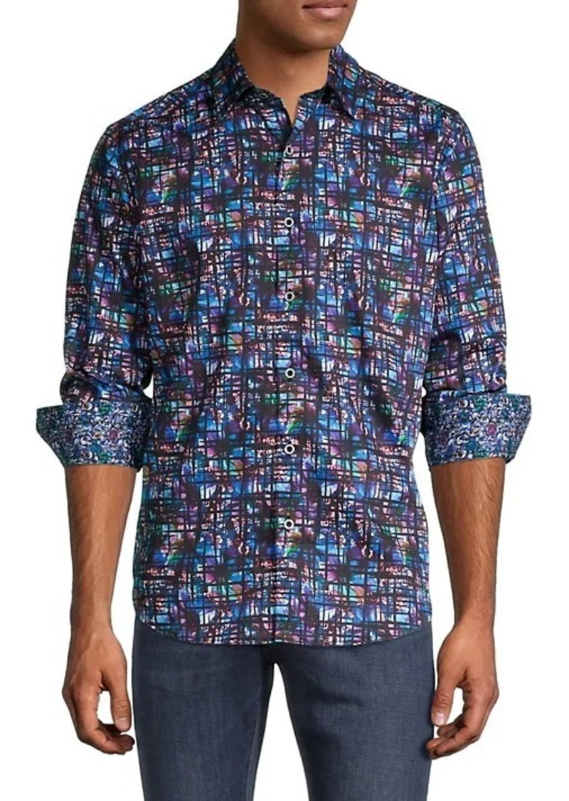 Robert Graham Cortez Mod-Fit Abstract-Print Shirt