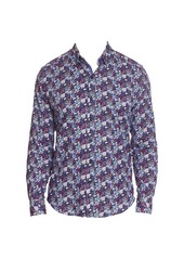 Robert Graham Dunn Floral Stretch-Cotton Shirt