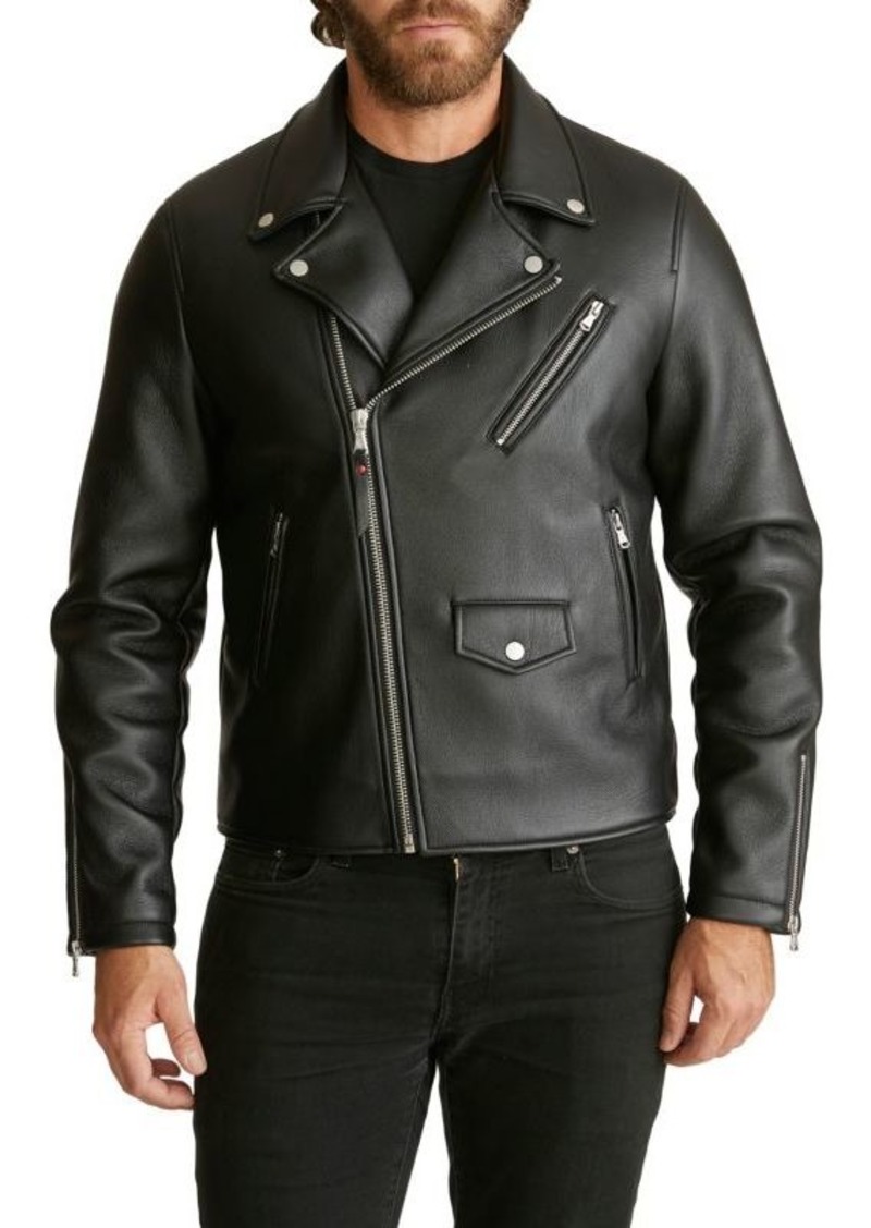 Robert Graham Faux Leather Moto Jacket