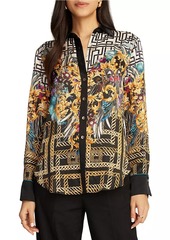 Robert Graham Gabriela Geometric Print Long-Sleeve Shirt