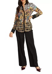 Robert Graham Gabriela Geometric Print Long-Sleeve Shirt