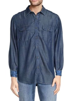 Robert Graham Gamma Classic Fit Denim Shirt