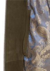 Robert Graham Gasper Suede Bomber Jacket