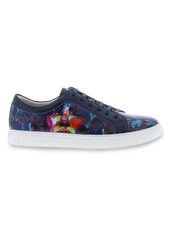 Robert Graham Greatwhite Paint Leather Sneakers