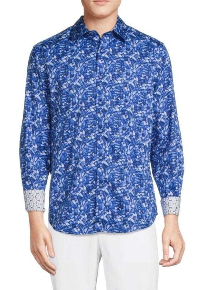 Robert Graham Howland Classic Fit Geometric Print Shirt