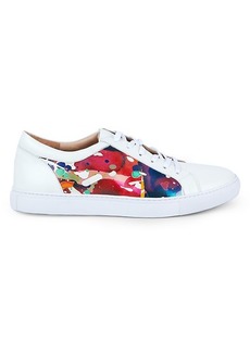 Robert Graham Ignition Printed Leather Sneakers