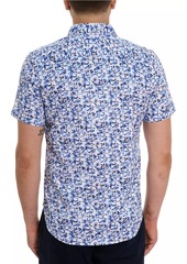 Robert Graham Kaanapali Paisely Short-Sleeve Button-Front Shirt