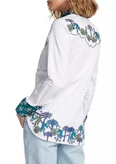 Robert Graham Kacey Embroidered Cotton-Blend Shirt