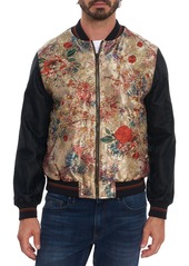 Robert Graham Men's Beaded Floral Silk Jacquard Bomber Jacket